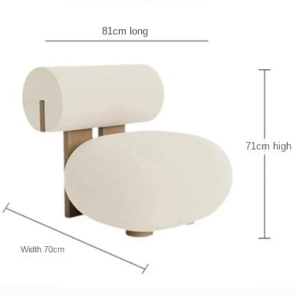 Siya Modern Unique Accent Chair with Backrest – Nordic Living Room Furniture - Uber Decor