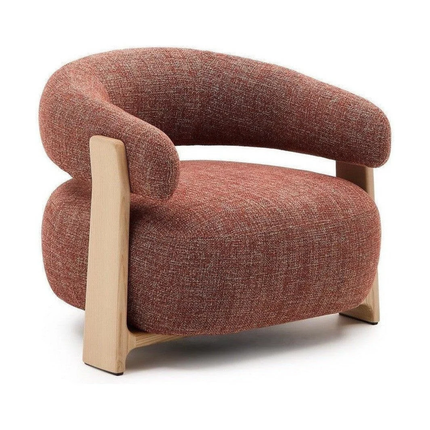 Tranquil Arc Living Room Chair Mid Century Modern American Inspired Solid Wood Frame Fixed Base Contemporary Chair Lounge and Bedroom