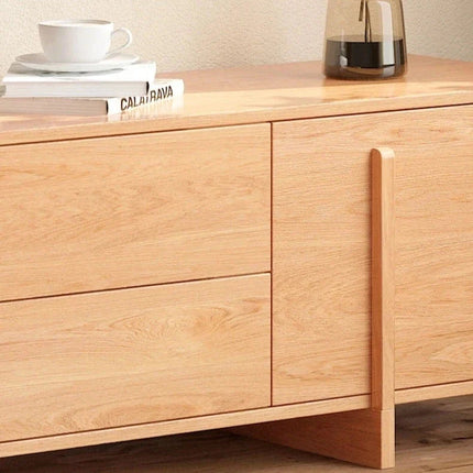 Tovoa Wood – Modern TV Cabinet, Scandinavian Inspired Console, Living Room Entertainment Unit - Uber Decor
