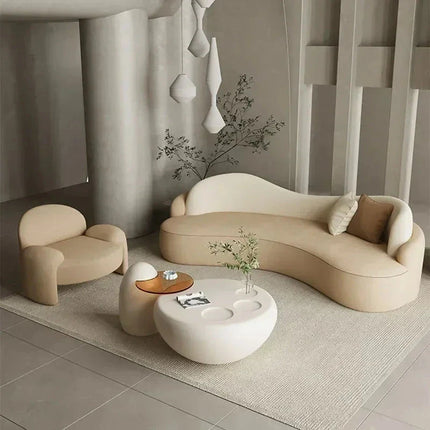 Tarrasa Nordic Designer Minimalist Floor Sofa Set – Modern Lazy Lounge for Living Room, Garden & Patio Spaces - Uber Decor