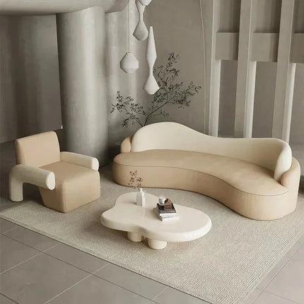 Tarrasa Nordic Designer Minimalist Floor Sofa Set – Modern Lazy Lounge for Living Room, Garden & Patio Spaces - Uber Decor