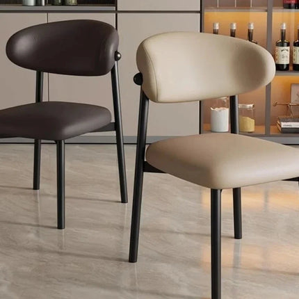 NORDLUX – Modern Nordic Dining Chair with Curved Backrest for Home, Kitchen & Restaurant Spaces - Uber Decor