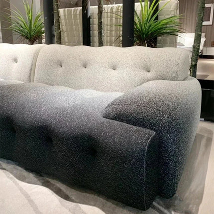 Luanda 3-Seater Italian Designer Sofa – Luxury Floor Lounge Sectional Loveseat for Living Room & Home Décor - Uber Decor