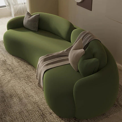 Riga European Sofa – Luxury Nordic Floor Lounge with Oversized Armrests & Custom Upholstery - Uber Decor
