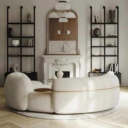 SkyHaven Cloud Lounge Sofa - Ultra-Soft Curved Couch for Minimalist Living Rooms - Uber Decor