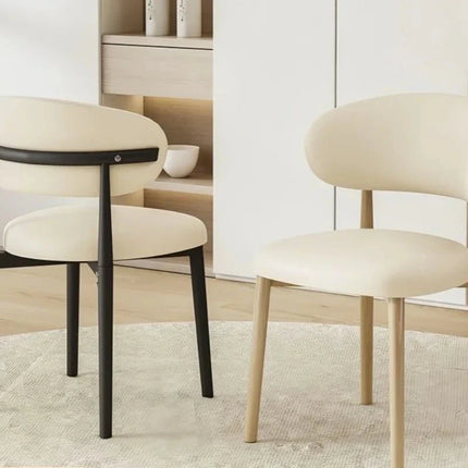 NORDLUX – Modern Nordic Dining Chair with Curved Backrest for Home, Kitchen & Restaurant Spaces - Uber Decor