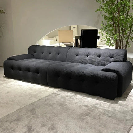 Luanda 3-Seater Italian Designer Sofa – Luxury Floor Lounge Sectional Loveseat for Living Room & Home Décor - Uber Decor