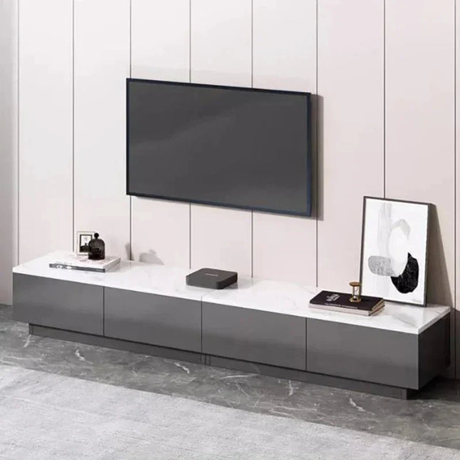 Averra Luxe – Modern TV Cabinet, European Inspired Elegant Console, Low Base, Living Room TV Unit - Uber Decor