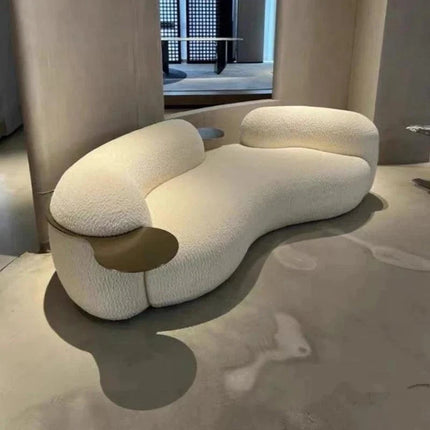 SkyHaven Cloud Lounge Sofa - Ultra-Soft Curved Couch for Minimalist Living Rooms - Uber Decor