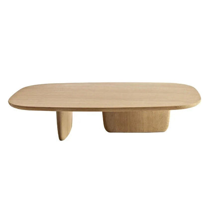 Thames Nova Nordic Minimalist Coffee Table with Solid Walnut Top Wooden Legs Matte Finish Luxury Modern Decor for Living Room - Uber Decor