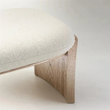 Sova Arc – Nordic Minimalist Solid Wood Bench with Comfort Cushion for Bedroom, Living Room, or Entryway - Uber Decor