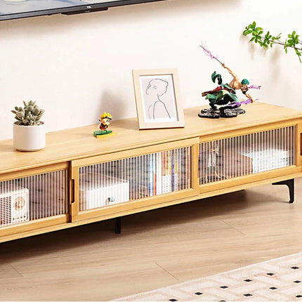 Solva Crest – Retro Modern TV Cabinet, Japandi Inspired Console - Uber Decor