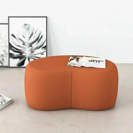 StyleCurve Blob Ottoman - Curved Seat Pouffe for Living Room - Uber Decor