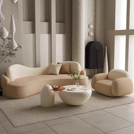Tarrasa Nordic Designer Minimalist Floor Sofa Set – Modern Lazy Lounge for Living Room, Garden & Patio Spaces - Uber Decor