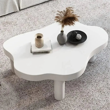 Tocantins Cloud Pine Coffee Table Organic Nordic Design Natural Pine Finish Rounded Legs Minimalist Centerpiece for Modern Living Spaces - Uber Decor