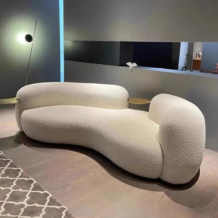 SkyHaven Cloud Lounge Sofa - Ultra-Soft Curved Couch for Minimalist Living Rooms - Uber Decor