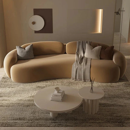 Riga European Sofa – Luxury Nordic Floor Lounge with Oversized Armrests & Custom Upholstery - Uber Decor