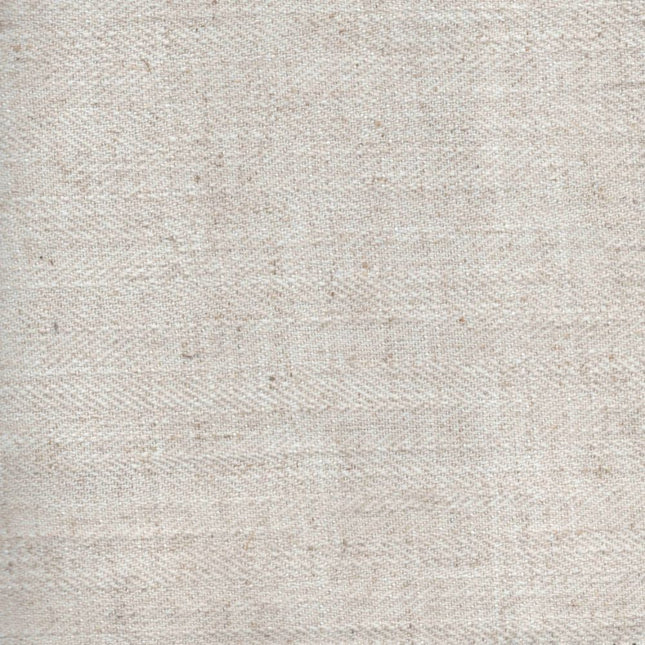 HUBER - Linen Upholstery Fabric- Warm Ivory - Uber Decor