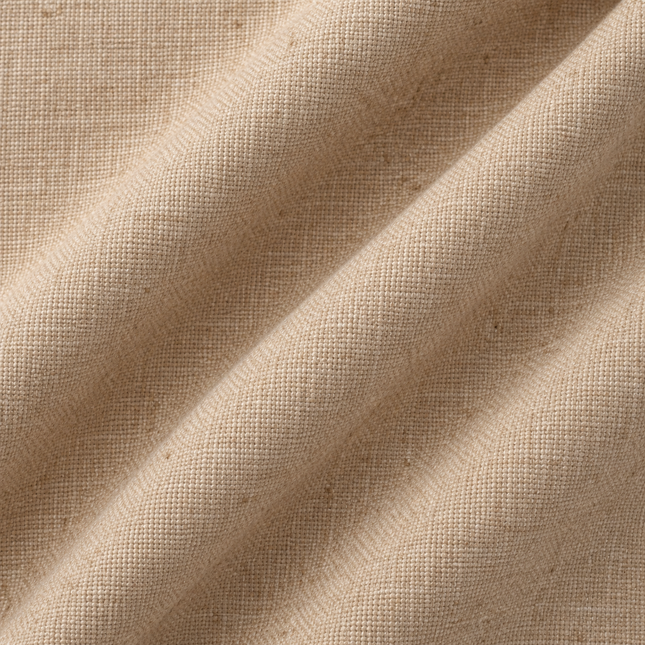HUBER - Linen Upholstery Fabric- Mushroom