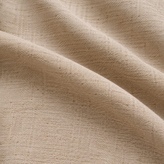 HUBER - Linen Upholstery Fabric- Sand Beige