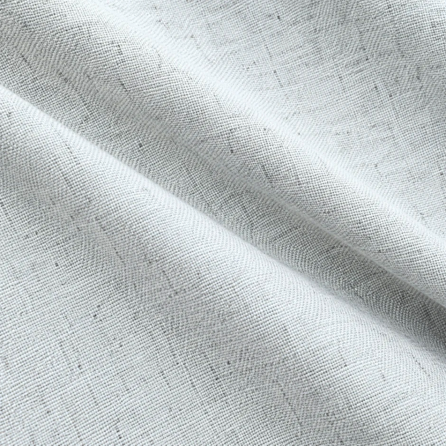 HUBER - Linen Upholstery Fabric- Silver Mist