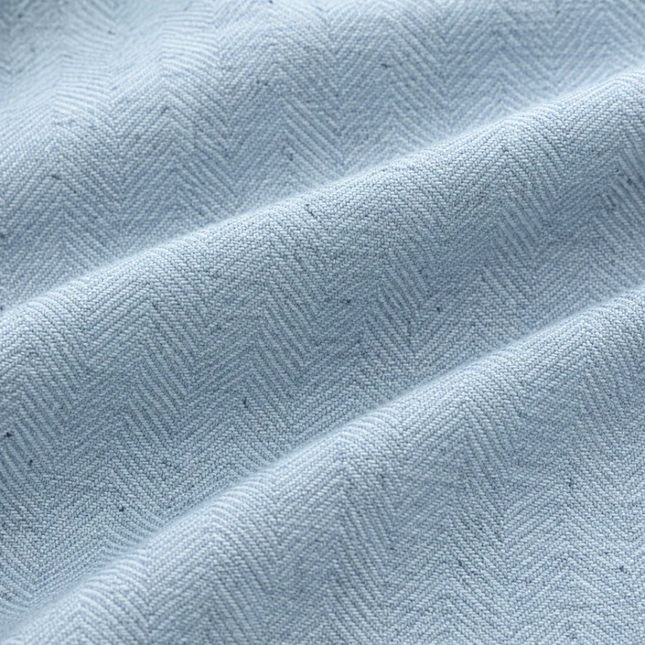 HUBER - Linen Upholstery Fabric- Dusty Denim