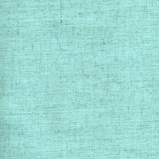 HUBER - Linen Upholstery Fabric- Pearl Aqua - Uber Decor