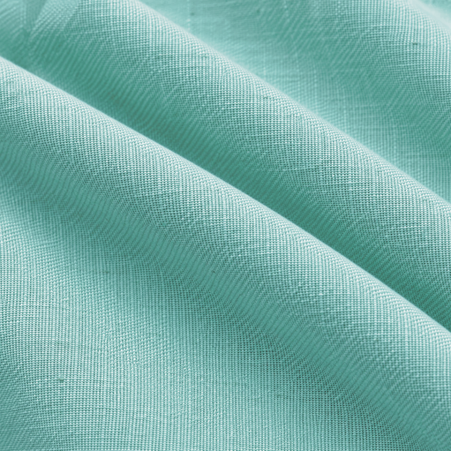 HUBER - Linen Upholstery Fabric- Pearl Aqua