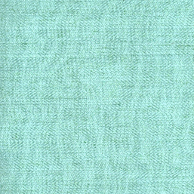 HUBER - Linen Upholstery Fabric- Aqua Island - Uber Decor