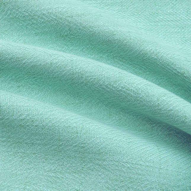HUBER - Linen Upholstery Fabric- Aqua Island