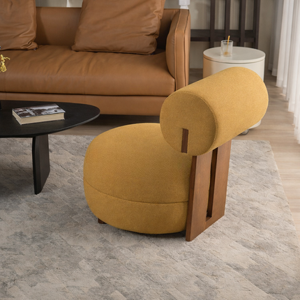 Siya Modern Unique Accent Chair with Backrest - Nordic Living Room Furniture - Uber Decor