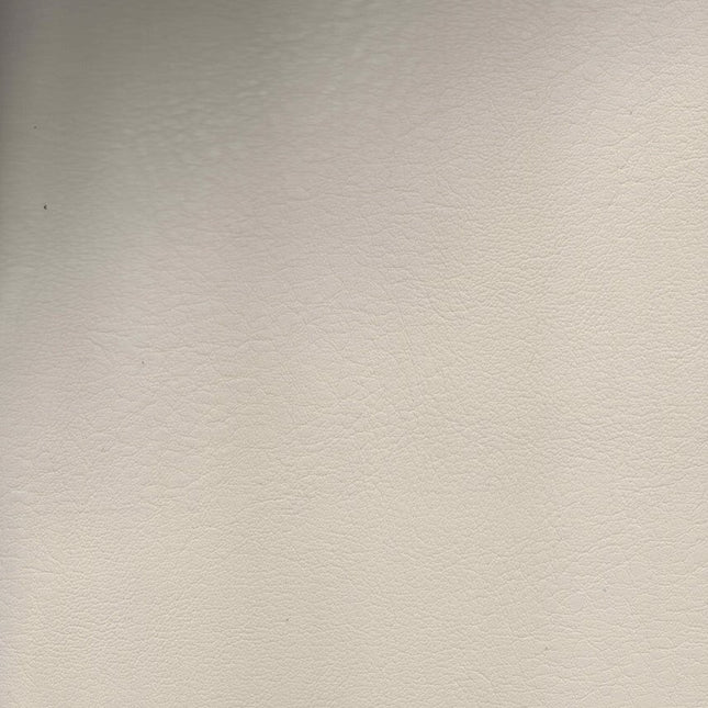 CRAFT- Leatherette Faux Leather Upholstery Fabric- Ivory - Uber Decor
