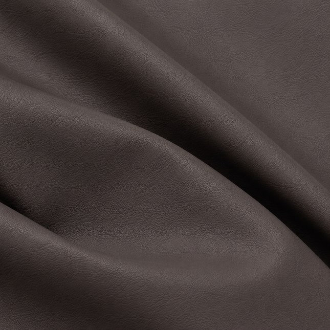 CRAFT- Leatherette Faux Leather Upholstery Fabric- Charcoal Brown