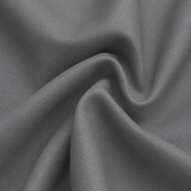 CRAFT- Leatherette Faux Leather Upholstery Fabric- Steel Gray
