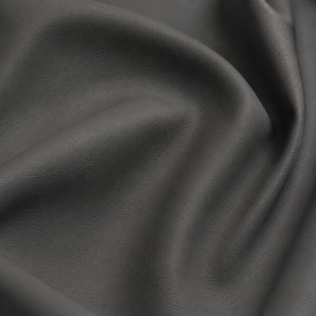 CRAFT- Leatherette Faux Leather Upholstery Fabric- Charcoal Gray