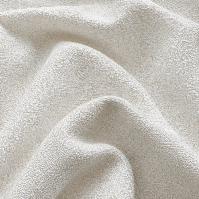APOLLO - Boucle Upholstery Fabric- Arctic White