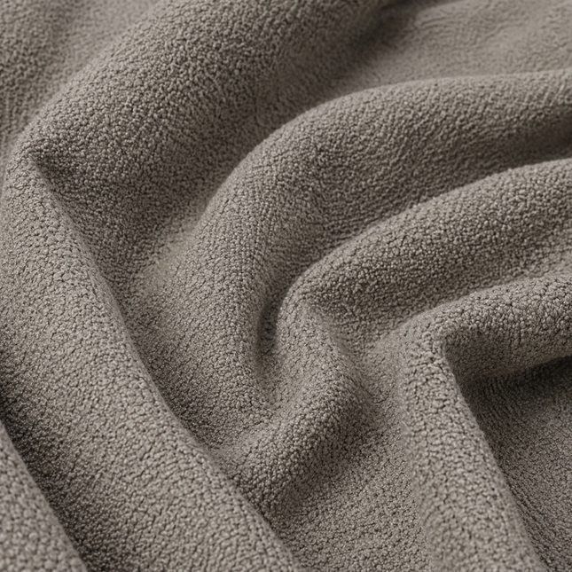 APOLLO - Boucle Upholstery Fabric- Smoke Grey