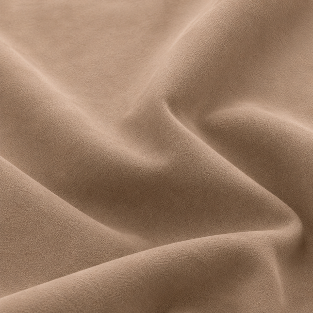 DUTCH SUEDE - Suede Velvet Upholstery Fabric- Camel
