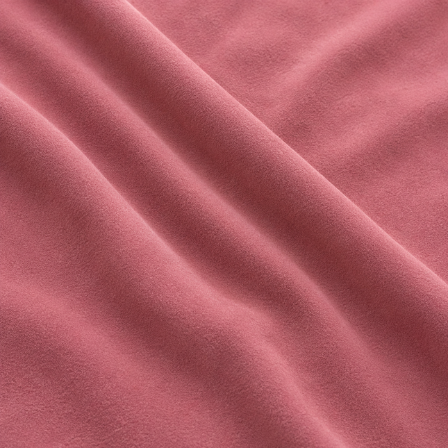 DUTCH SUEDE - Suede Velvet Upholstery Fabric- Antique Rose