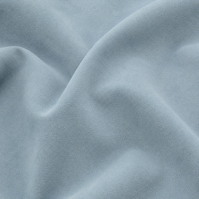 DUTCH SUEDE - Suede Velvet Upholstery Fabric- Moonstone Blue