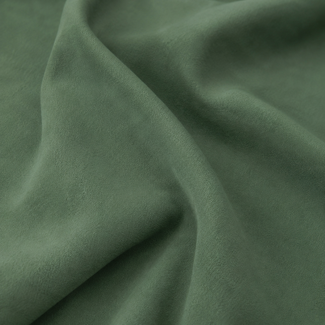 DUTCH SUEDE - Suede Velvet Upholstery Fabric- Willow Green