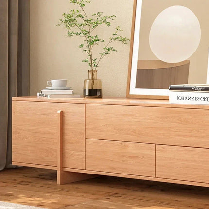 Tovoa Wood – Modern TV Cabinet, Scandinavian Inspired Console, Living Room Entertainment Unit - Uber Decor