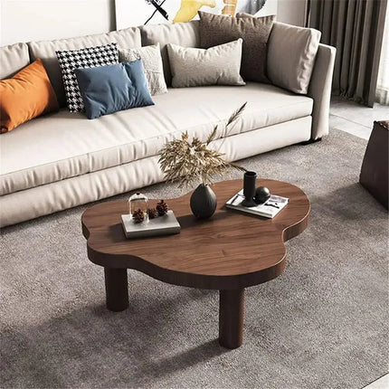 Tocantins Cloud Pine Coffee Table Organic Nordic Design Natural Pine Finish Rounded Legs Minimalist Centerpiece for Modern Living Spaces - Uber Decor