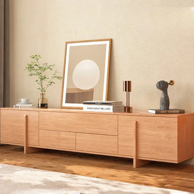 Tovoa Wood – Modern TV Cabinet, Scandinavian Inspired Console, Living Room Entertainment Unit - Uber Decor