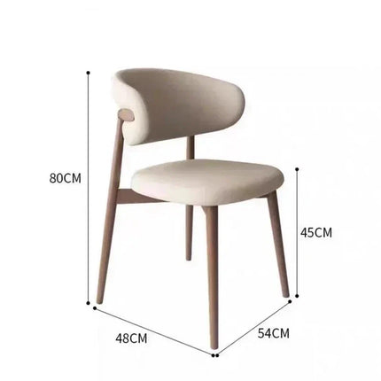 SOLARA – Modern Wooden Dining Chair Set for Living Room, Kitchen, Café & Hotel Spaces - Uber Decor