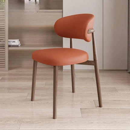 NORDLUX – Modern Nordic Dining Chair with Curved Backrest for Home, Kitchen & Restaurant Spaces - Uber Decor