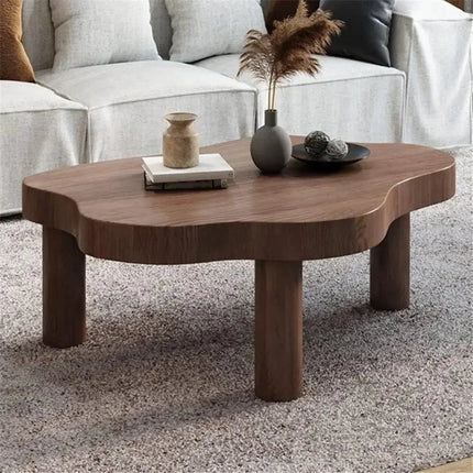 Tocantins Cloud Pine Coffee Table Organic Nordic Design Natural Pine Finish Rounded Legs Minimalist Centerpiece for Modern Living Spaces - Uber Decor