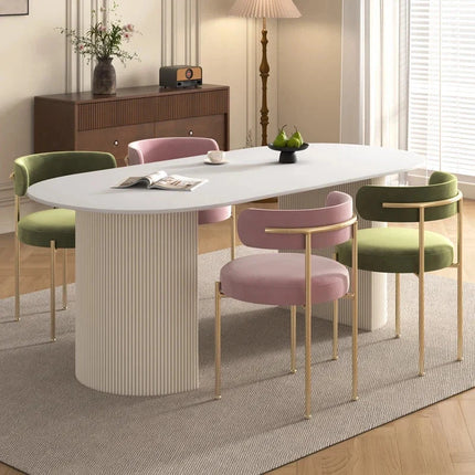 Homestead Luxe Art Deco Dining Set – Elegant Contemporary Statement for Modern Homes - Uber Decor