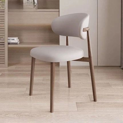 NORDLUX – Modern Nordic Dining Chair with Curved Backrest for Home, Kitchen & Restaurant Spaces - Uber Decor