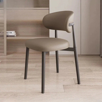 NORDLUX – Modern Nordic Dining Chair with Curved Backrest for Home, Kitchen & Restaurant Spaces - Uber Decor